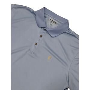 Izod Golf, Blue Golf Shirt, Pique, Size Large, NB70